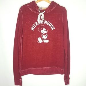Mickey Mouse Red Hooded Sweatshirt Jr's XL